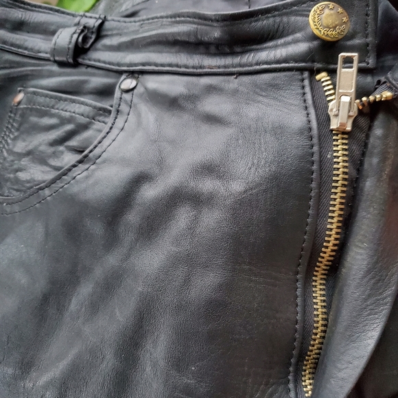 Black Leather Pants - Picture 5 of 12